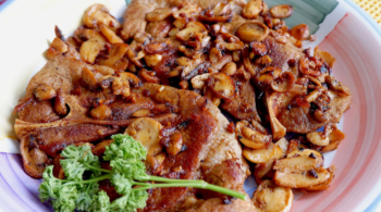 Keto Pork Steak With Garlic Butter Mushroom