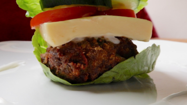 Keto Cheeseburger Lettuce Wrap