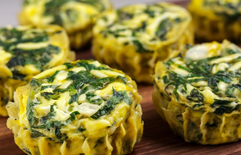 Keto Spinach and Cheese Egg Bites