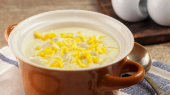 Keto Microwave Asparagus and Cheese Soup