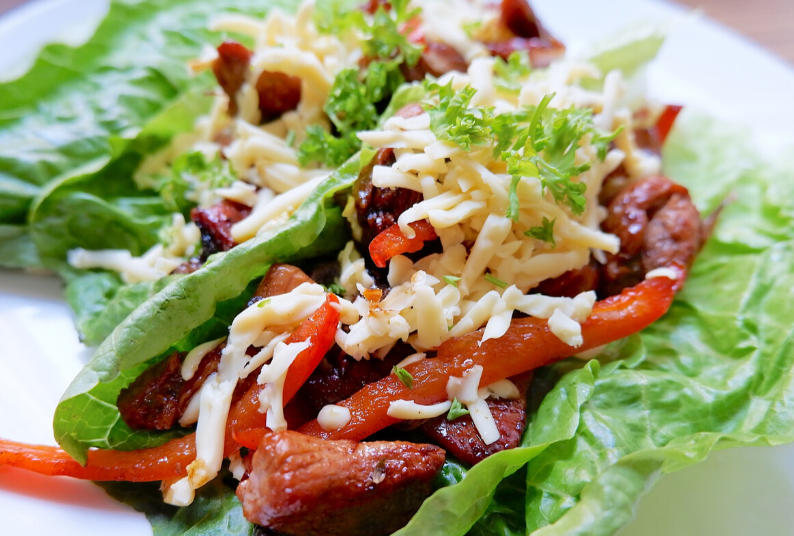 Keto Cheesesteak Wrap